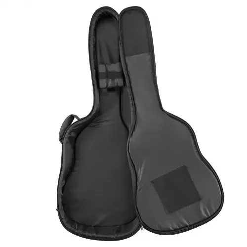 VEVOR Gitarrentasche für 41-Zoll-Akustikgitarren mit Tragegriff Schwarz, Gitarrenrucksack mit Schaumstoffpolsterung, Außenzubehörfach und Schultergurten, 1195 mm Gig Bag aus PU-Leder – Bild 8