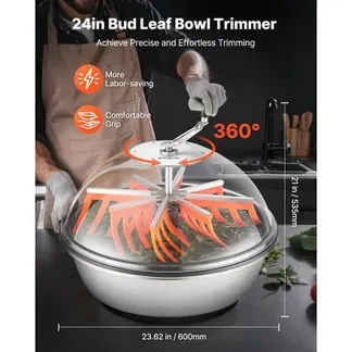 VEVOR Erntemaschine, 600 cm manueller Blattschüsseltrimmer, mit Edelstahlklingen, Nass- & Trocken-Hydrokultur-Schneidemaschine, gedrehter Schleuderschnitt für Pflanzen, Blätter, Knospen, Blumen VEVOR Erntemaschine, 600 cm manueller Blattschüsseltrimmer, mit Edelstahlklingen, Nass- & Trocken-Hydrokultur-Schneidemaschine, gedrehter Schleuderschnitt für Pflanzen, Blätter, Knospen, Blumen