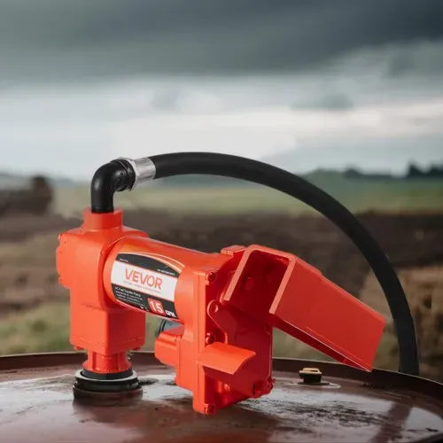 VEVOR Kraftstoff-Transferpumpe, 230 V AC, elektrische Diesel-Transferpumpe, 57 l/min, maximale Saughöhe 2,4 m, maximale Förderhöhe 11,28 m, für Benzin, Kerosin, Biodiesel, Ethanol – Bild 7