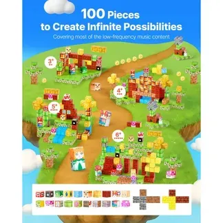 VEVOR Magnetblöcke, 100-teiliges Magnetblöcke-Set, magnetische Bauwürfel für Kinder, STEM Montessori-Sensorikspielzeug als Weihnachts- und Geburtstagsgeschenk, Konstruktions-Stapelspielzeug für Jungen und Mädchen ab 3 Jahren VEVOR Magnetblöcke, 100-teiliges Magnetblöcke-Set, magnetische Bauwürfel für Kinder, STEM Montessori-Sensorikspielzeug als Weihnachts- und Geburtstagsgeschenk, Konstruktions-Stapelspielzeug für Jungen und Mädchen ab 3 Jahren
