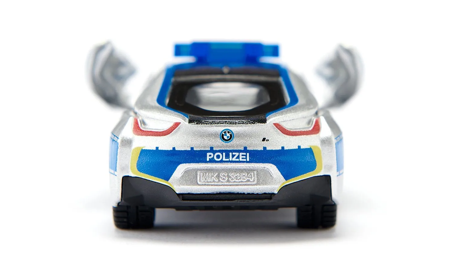 Siku BMW i8 Police Modell Polizeiwagen Vormontiert 1:50 – Bild 4
