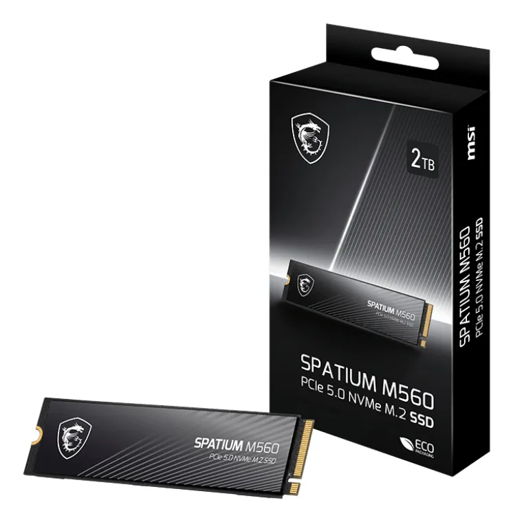 MSI Spatium M560 PCIE 5.0 NVME M.2 2 TB PCI Express 5.0 3D NAND – Bild 5