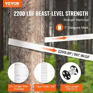 VEVOR Polyester Umreifungsband 998 kgf Zugfestigkeit, Kraftband 33 m x 1,6 cm, Polyesterband, zum Verpacken, Versenden, Festziehen von Ausrüstung, für Heimwerkerarbeiten und Verkabelungen VEVOR Polyester Umreifungsband 998 kgf Zugfestigkeit, Kraftband 33 m x 1,6 cm, Polyesterband, zum Verpacken, Versenden, Festziehen von Ausrüstung, für Heimwerkerarbeiten und Verkabelungen