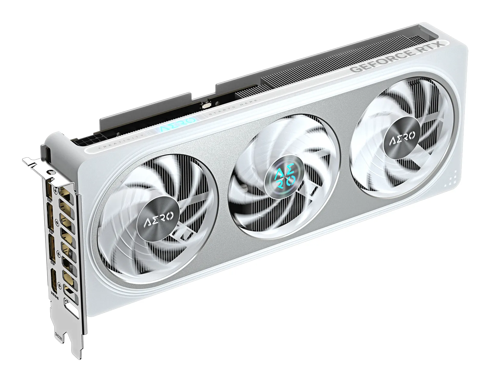 GIGABYTE GeForce RTX 5060 AERO OC 8G Grafikkarte - 8GB GDDR7, 128bit, PCI-E 5.0, 2595 MHz Kerntakt, 3 x DisplayPort, 1 x HDMI, GV-N5060AERO OC-8GD – Bild 5