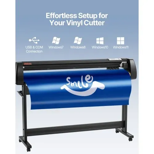 VEVOR Vinyl Schneideplotter Vinyl Schneideplotter 1350 mm Slogan Schneideplotter Desktop Maschine mit der Software, Schneideplotter – Bild 2