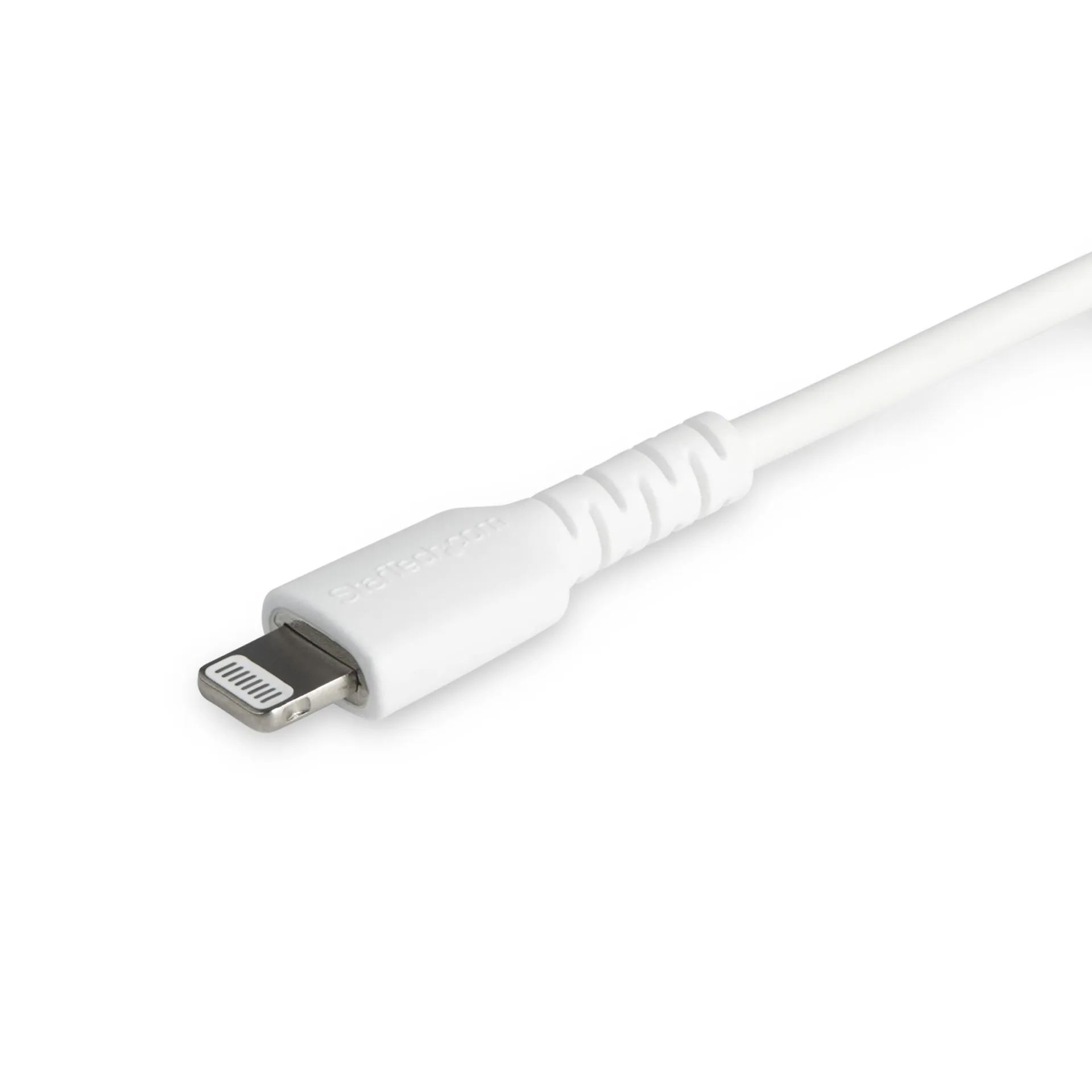 StarTech.com 1m strapazierfähiges weißes USB-C auf Lightning-Kabel - Hochbelastbare, robuste Aramidfaser - USB Typ-C auf Lightningkabel - Lade-/Synchronisationskabel - Apple MFi-zertifiziert iPad/iPhone 12 – Bild 3