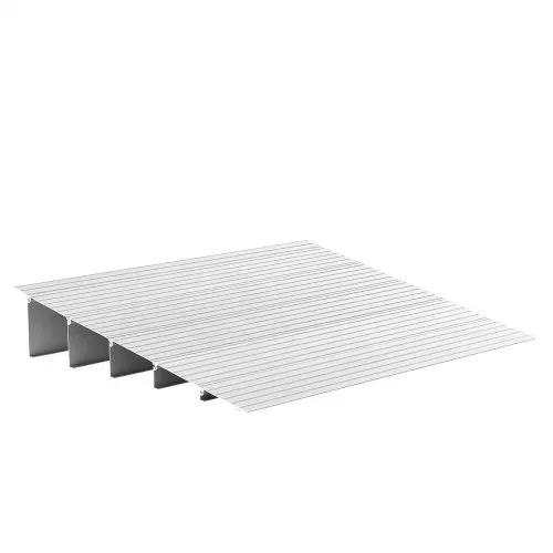 VEVOR Türschwellenrampe, 677x865x138 mm, Rollstuhlrampe aus Aluminiumlegierung mit einer Tragkraft von 360 kg, Bordsteinrampen für Heimtreppen für Rollstühle Roller Gehhilfen Fahrräder Dreiräder – Bild 8