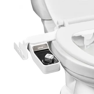 VEVOR Bidet-Toilettenaufsatz 7 mm ultradünner Toilettensitz-Aufsatz mit 2 einziehbaren Düsen & einstellbarem Wasserdruck, nicht elektrischer Kaltwassersprüher für die Wasserwäsche vorne und hinten VEVOR Bidet-Toilettenaufsatz 7 mm ultradünner Toilettensitz-Aufsatz mit 2 einziehbaren Düsen & einstellbarem Wasserdruck, nicht elektrischer Kaltwassersprüher für die Wasserwäsche vorne und hinten