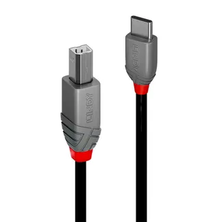 Lindy 36940 USB Kabel USB 2.0 0,5 m USB C USB B Schwarz Lindy 36940 USB Kabel USB 2.0 0,5 m USB C USB B Schwarz