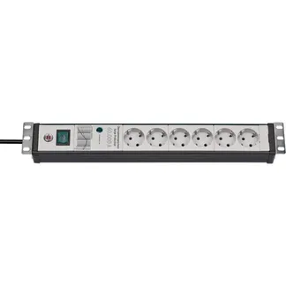 Premium-Line Steckdosenleiste 6-fach, 19″ Format Premium-Line Steckdosenleiste 6-fach, 19″ Format