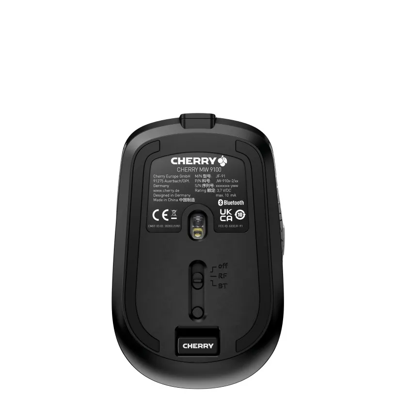 CHERRY MW 9100 Maus Büro Beidhändig RF Wireless + Bluetooth 2400 DPI – Bild 3