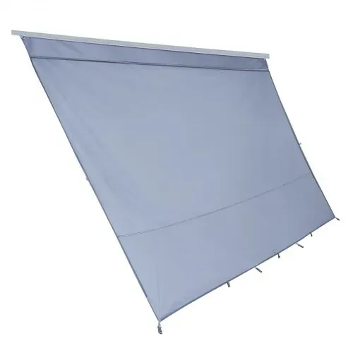 VEVOR Sonnenschutz (2 x 3,7 m) für Markisen (4 m), Markisen-Vorderwand mit UV50+ & Reißverschluss-PU-Bezug & Doppelt Genähtem Polyester-Netzgewebe, Regenschutz für Wohnmobil, Camping & Wohnwagen – Bild 9