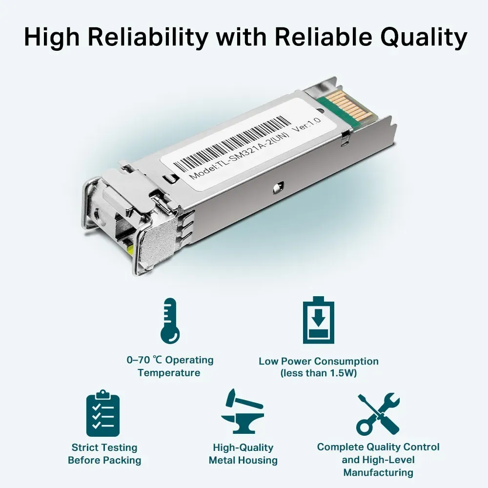 TP-Link - TL-SM321A-2 - Gigabit Single-Mode WDM Bi-Directional SFP Mod – Bild 2