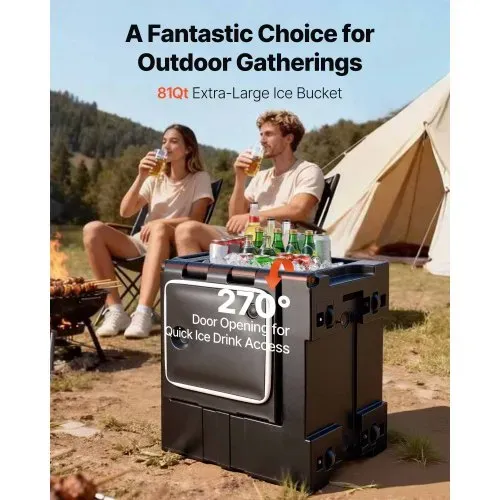 VEVOR Isolierter Speisenbehälterträger Warmhaltebox für Gastronomie 75 L, Speisenbehälter mit Doppelschnallen & Griffen, Speisenbehälterträger Lebensmitteltransportbox Restaurant Kantine schwarz – Bild 5