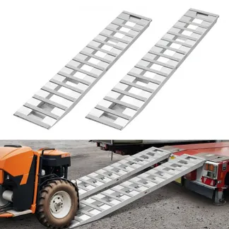 VEVOR Auffahrrampen Anhängerrampen 2 Stk. 240 x 38 cm Laderampen aus Aluminiumlegierung, 2721,6 kg Gesamtkapazität, für Karren Ackerschlepper Geländefahrzeuge Rasenmäher Motorräder Silber VEVOR Auffahrrampen Anhängerrampen 2 Stk. 240 x 38 cm Laderampen aus Aluminiumlegierung, 2721,6 kg Gesamtkapazität, für Karren Ackerschlepper Geländefahrzeuge Rasenmäher Motorräder Silber