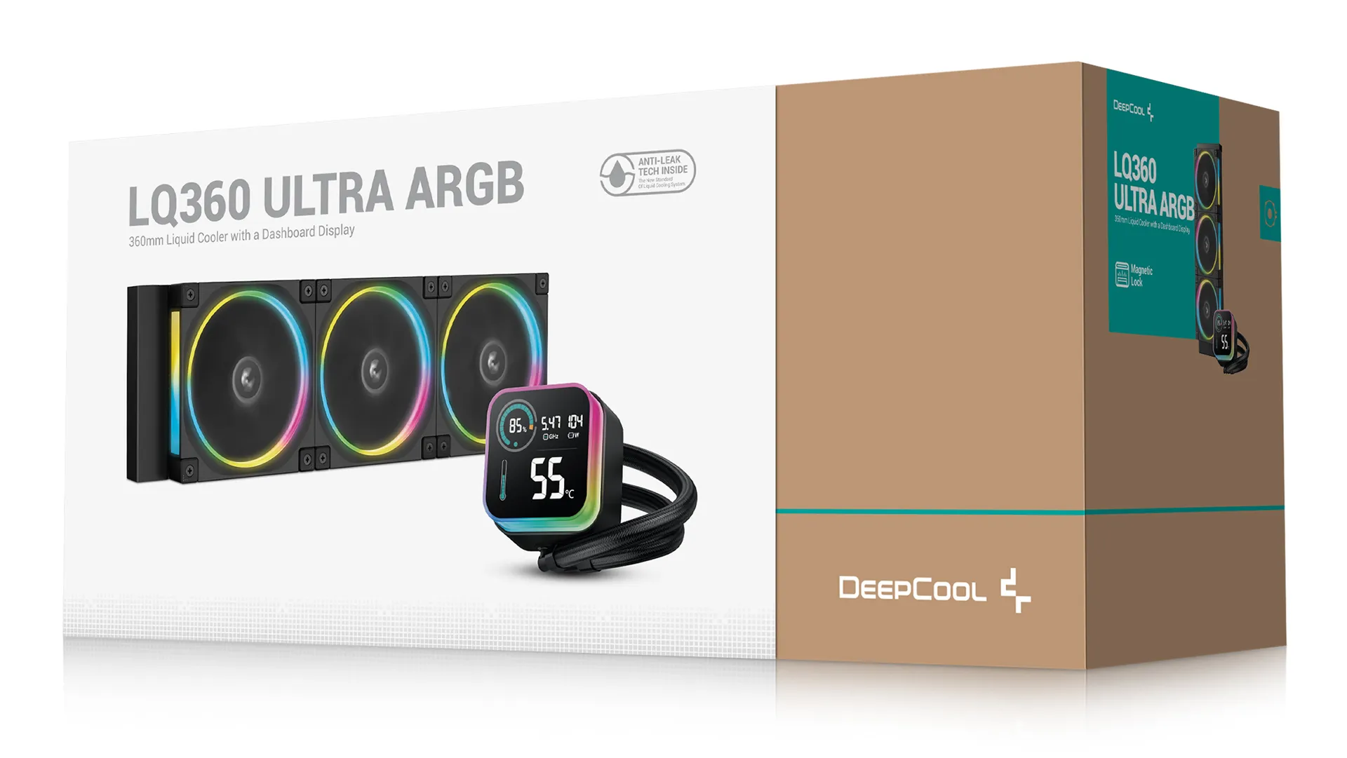 DeepCool LQ360 ULTRA ARGB Prozessor Flüssigkeitskühlung 12 cm Schwarz – Bild 6