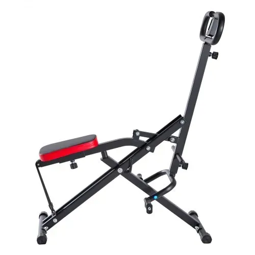 VEVOR Kniebeugenmaschine für tiefe Kniebeugen zu Hause, klappbares Trainingsgerät, Gesäßtrainer mit 2 hochfesten Widerstandsbändern, Heimtrainingsgerät für Gesäß und Beine, Glute Machine – Bild 9