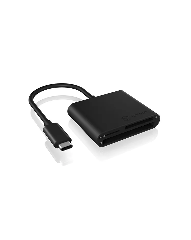 ICY BOX IB-CR301-C3 Externer Multi Card Reader (CF, SD, microSD) mit USB 3.2 Gen 1 Type-C® Hostanschluss – Bild 3
