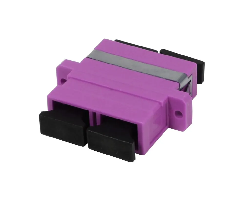 LWL-Kupplung,SC-Buchse/SC-Buchse, 50/125u Multimode, duplex, PVC, OM4, Keramikhülse, mit Flansch, Synergy 21 LWL-Kupplung,SC-Buchse/SC-Buchse, 50/125u Multimode, duplex, PVC, OM4, Keramikhülse, mit Flansch, Synergy 21