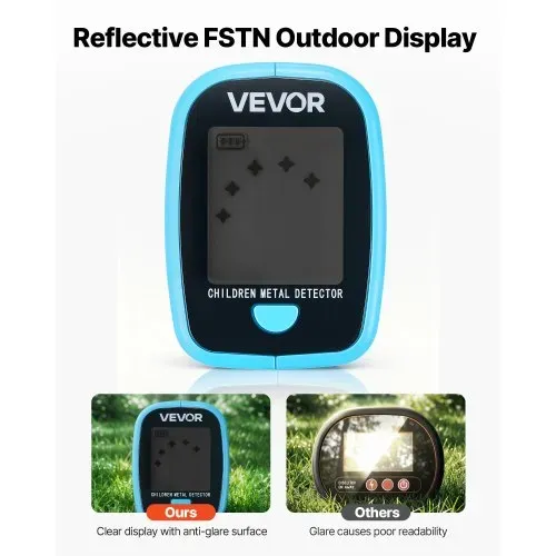 VEVOR Metalldetektor 101,6 mm, Metallsuchgerät, Golddetektor mit LCD-Display, 152,4 mm IP68 Wasserdichte Suchspule, Einstellbarer Suchbereich von 65 bis 92 cm für die Goldexploration – Bild 3