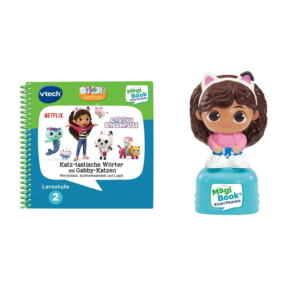VTech MagiBook Lernstufe 2 – Gabby’s Dollhouse inklusive Story’Friend Lernfigur VTech MagiBook Lernstufe 2 – Gabby’s Dollhouse inklusive Story’Friend Lernfigur
