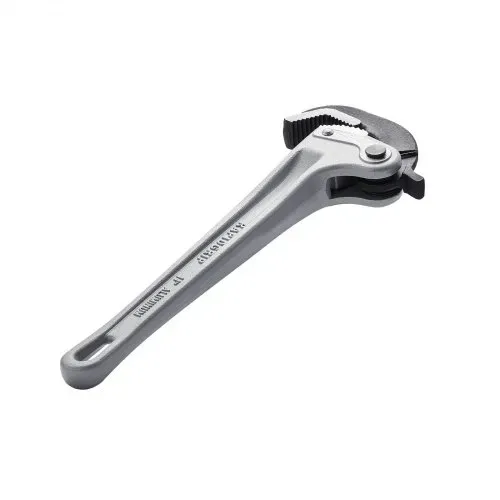 VEVOR Rohrzange, 14 Zoll gerade Aluminium-Rohrzange, automatische Backeneinstellung, verstellbarer Sanitärschlüssel, leicht zu tragen, ergonomischer Griff, aufhängbares Design, für Wasserleitungen – Bild 10