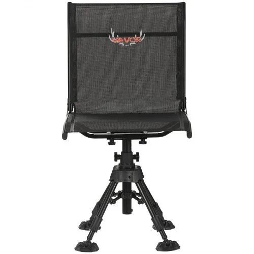 VEVOR Faltstuhl Campingstuhl Anglerstuhl mit Stahlrahmen, höhenverstellbarer Klappstuhl Gartenstuhl (158 kg belastbar) 360° geräuschlos drehbar, 420-625 mm (Sitzhöhe) für Picknick Garten Outdoor – Bild 8