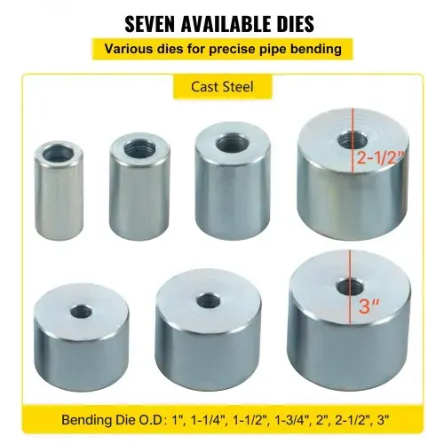 VEVOR Manuelle Biegemaschine, Winkelbieger, 112 cm Grifflänge Biegevorrichtung, 8 x 32 mm, 6 x 51 mm Kapazität Weichstahl, Winkelbiegegerät – Bild 3