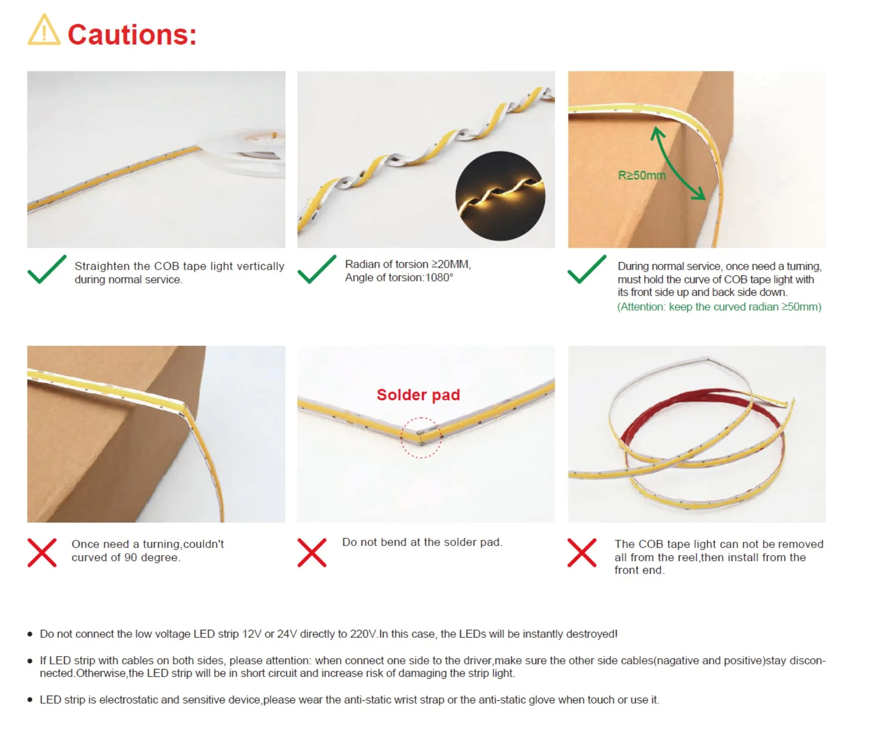 Synergy 21 LED Flex Strip COB - FREECUT NW DC24V 50W IP20 – Bild 4