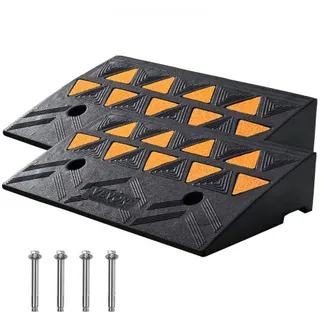 VEVOR 2xSchwellenrampe Vollgummi Türschwellenrampe Max. Tragfähigkeit bis zu 15Tonnen Bordsteinrampe 50x32x11cm Rollstuhlrampe Auffahrrampe Gummirampe ideal für unebenen Boden Bordsteinkanten VEVOR 2xSchwellenrampe Vollgummi Türschwellenrampe Max. Tragfähigkeit bis zu 15Tonnen Bordsteinrampe 50x32x11cm Rollstuhlrampe Auffahrrampe Gummirampe ideal für unebenen Boden Bordsteinkanten