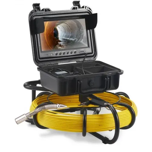 VEVOR Kanalkamera, 50 m, 23 cm Bildschirm, Rohrinspektionskamera mit DVR-Funktion, IP68-Kamera mit 12 einstellbaren LEDs, mit einer 16 GB SD-Karte für Abwasserleitungen, Haus, Kanal, Abflussrohr – Bild 10