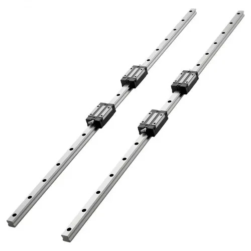VEVOR Linearführungen HGR20, 2er-Pack 1000 mm Linearschienen & 4 Stk. Gleitblöcke, rostfrei & hochpräzise, Gleitschienen für Heimwerker, CNC-Fräsen, Drehmaschinen, Fräsmaschinen, 3D-Drucker – Bild 8