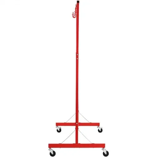 VEVOR Lackierständer, 1,5 - 2,1 m höhenverstellbar, 30 kg Tragkraft, Lackierständer für Autos, Lackiertrocknerständer mit 8 Haken und 4 Schwenkrädern, Karosserieständer für Autowerkstätten und Garagen – Bild 8