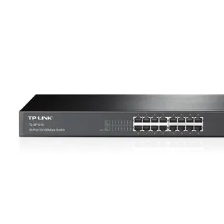 TP-Link TL-SF1016 Netzwerk-Switch Unmanaged Fast Ethernet (10/100) 1U Schwarz TP-Link TL-SF1016 Netzwerk-Switch Unmanaged Fast Ethernet (10/100) 1U Schwarz