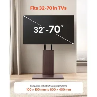 VEVOR Desktop TV-Ständer Fernsehständer für 812,8-1778 mm TVs bis zu 45 kg, ±15° Links-Rechts-Drehung & höhenverstellbare TV-Halterung für Ecke Schlafzimmer Wohnzimmer (max. 600 x 400 mm) VEVOR Desktop TV-Ständer Fernsehständer für 812,8-1778 mm TVs bis zu 45 kg, ±15° Links-Rechts-Drehung & höhenverstellbare TV-Halterung für Ecke Schlafzimmer Wohnzimmer (max. 600 x 400 mm)