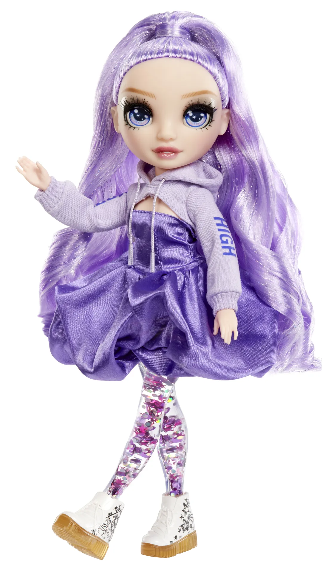 Rainbow High Sparkle & Shine Fashion Dolls- Viola (Purple) – Bild 3