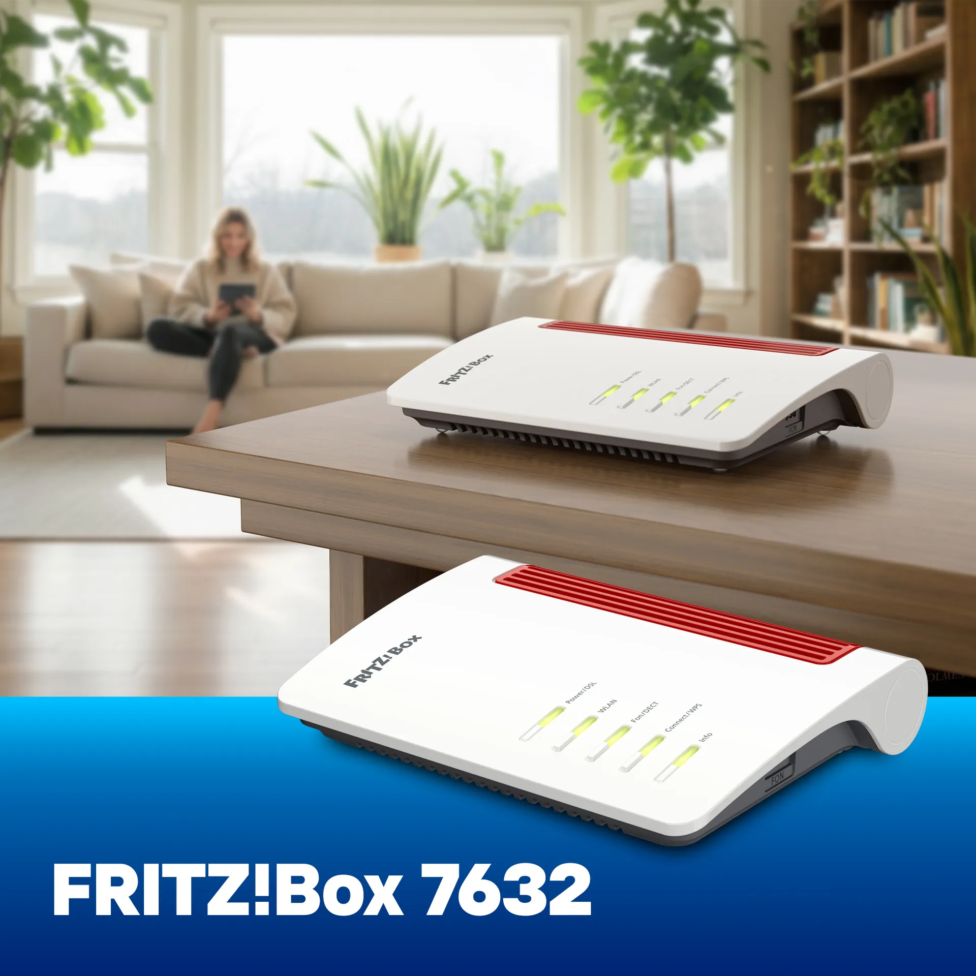 Box FRITZ! 7632 WLAN-Router Gigabit Ethernet Dual-Band (2,4 GHz/5 GHz) 5G Weiß – Bild 4