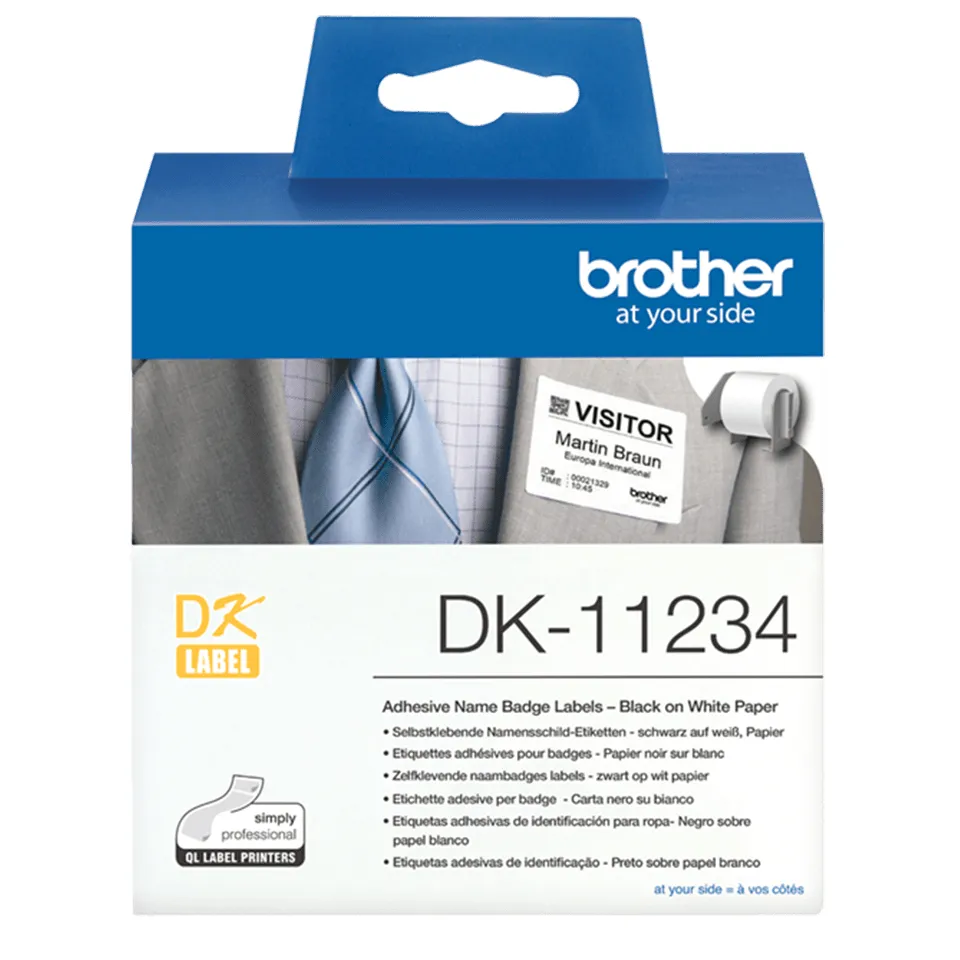 Brother DK-11234 Druckeretikett Weiß Selbstklebendes Druckeretikett – Bild 3