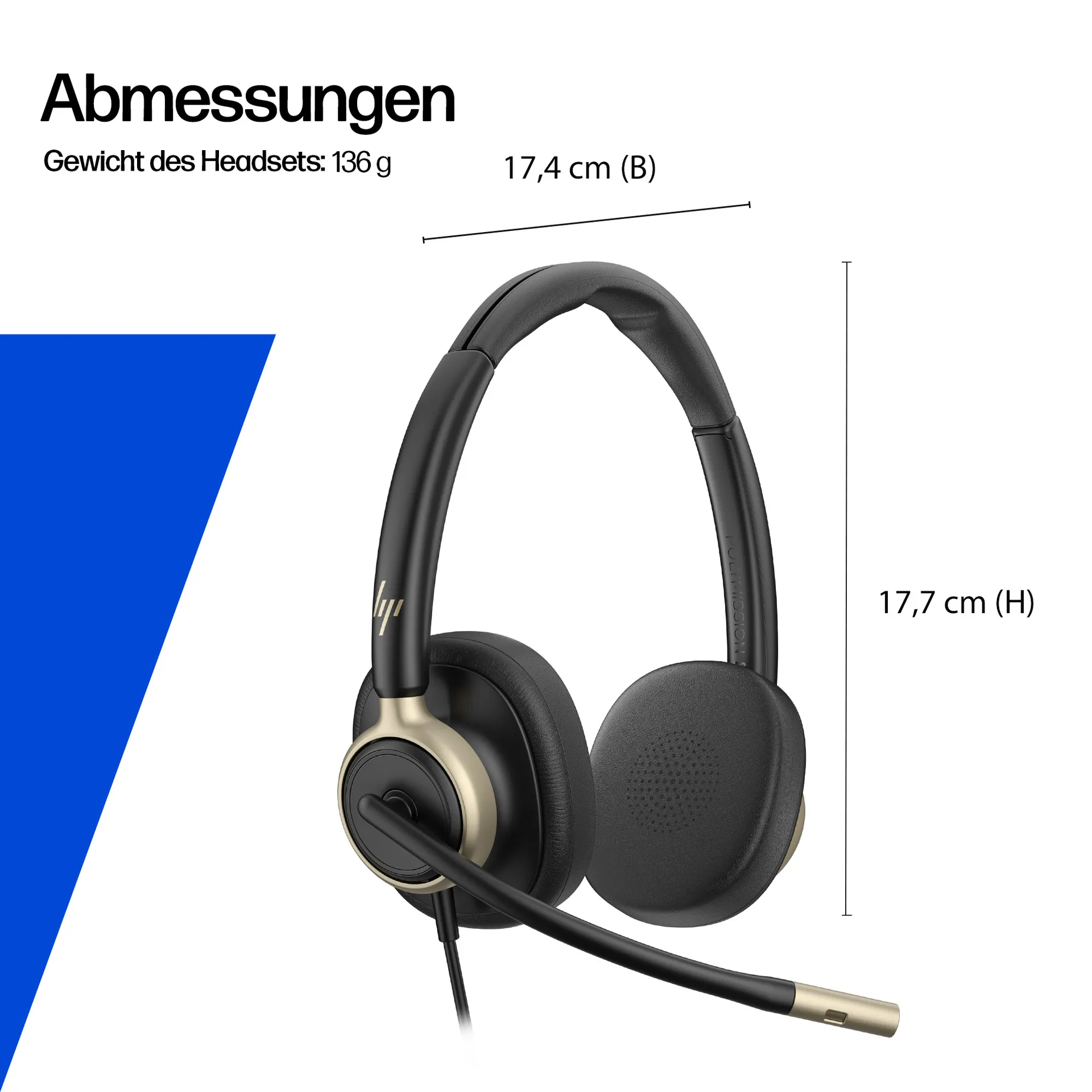 HP Poly Mission 815 Mono-Headset mit USB, kabelgebunden – Bild 4