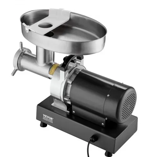 VEVOR kommerzieller elektrischer Fleischwolf Wurstmaschine 6,35 kg/Min. 750 W, industrieller Fleischwolf mit Klinge & Mahlplatte, multifunktionaler Fleischwolf aus Edelstahl für Küche & Restaurant – Bild 10