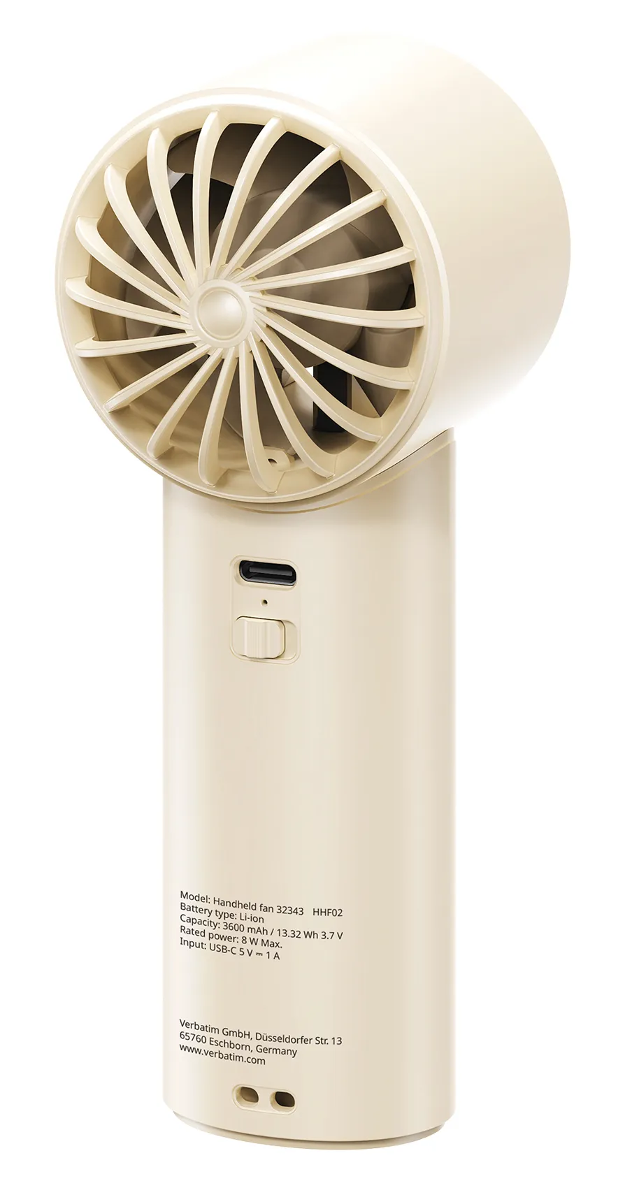 Verbatim Cool 'n' Go Ice Touch Silber, Weiß Handventilator – Bild 3