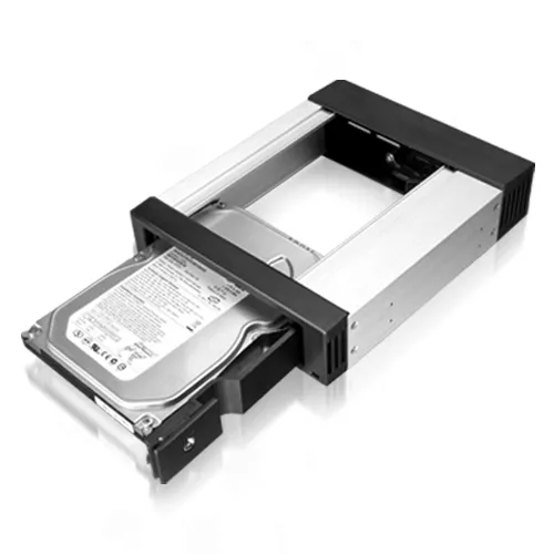 ICY BOX IB-158SSK-B, Wechselrahmen, 1x 3,5" SATA I/II/III oder SAS II HDD zu 1x SATA Host, EasySwap trägerlos, Stahl + Plastik, abschließbar,schwarz – Bild 5