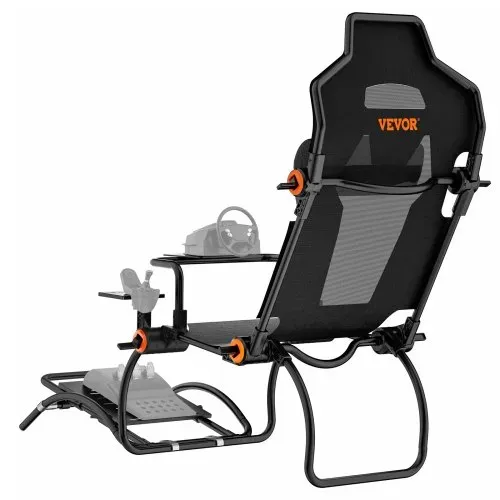 VEVOR Rennlenkradständer, faltbar, für Logitech G923/G920/G29, Lenkradständer und Fußpedalwinkel einstellbar, tragbarer Fahrsimulator-Cockpit aus Stahl, Thrustmaster T248P, GT-/Formel-Modus, große Größe – Bild 10