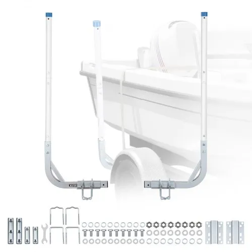 VEVOR Bootsanhängerführung 775 mm / 1205 mm, 0-10 cm Einstellbare Breite, Anhängerführung aus Hochfestem Stahl mit PVC-Rohren, Passend für Skiboote Kompakte Fischerboote Kleine Segelboote VEVOR Bootsanhängerführung 775 mm / 1205 mm, 0-10 cm Einstellbare Breite, Anhängerführung aus Hochfestem Stahl mit PVC-Rohren, Passend für Skiboote Kompakte Fischerboote Kleine Segelboote