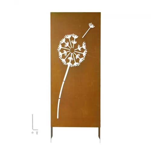 VEVOR Paravent 60×158 cm, Raumteiler aus Metall, Trennwand mit Erdspießen & Stahlplatte, Sichtschutz, Raumtrenner, Dekorative Sichtschutzwand, Ideal für Garten, Terrasse, Hof, Balkon VEVOR Paravent 60×158 cm, Raumteiler aus Metall, Trennwand mit Erdspießen & Stahlplatte, Sichtschutz, Raumtrenner, Dekorative Sichtschutzwand, Ideal für Garten, Terrasse, Hof, Balkon