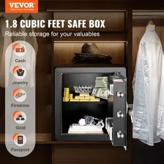 VEVOR Safe Tresor Dokumententresor Geldschrank Wandtresor 51 L Büro VEVOR Safe Tresor Dokumententresor Geldschrank Wandtresor 51 L Büro