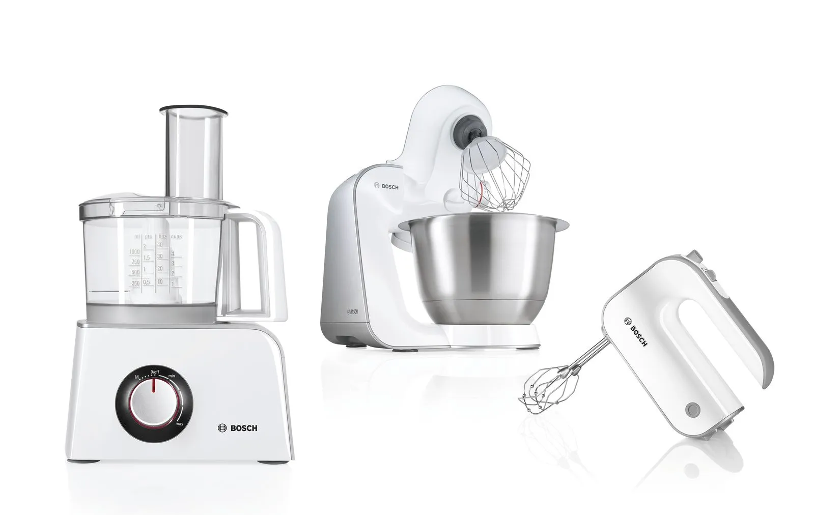 Bosch MFQ4080 Mixer Handmixer 500 W Silber, Weiß – Bild 2