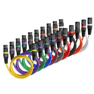 VEVOR XLR-Kabel 2 m, 10er-Pack, symmetrische DMX-Mikrofonkabel (Stecker auf Buchse), vergoldetes 3-poliges XLR-Mikrofon-Lautsprecherkabel, für Bühnenbeleuchtung, Mikrofone, Verstärker, Mischpulte VEVOR XLR-Kabel 2 m, 10er-Pack, symmetrische DMX-Mikrofonkabel (Stecker auf Buchse), vergoldetes 3-poliges XLR-Mikrofon-Lautsprecherkabel, für Bühnenbeleuchtung, Mikrofone, Verstärker, Mischpulte