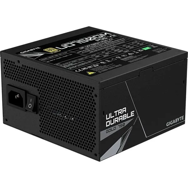 GIGABYTE UD750GM PG5 V2 Netzteil – PCIe Gen 5.1, 80 PLUS Gold, Vollmodulares Design, 120-mm-Lüfter, ATX 3.1-kompatibel, EU-Stecker – Bild 2