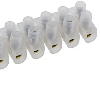 Lüsterklemmen für 1,5-2,5mm², 12 Klemmen Messingeinsatz, transparent Lüsterklemmen für 1,5-2,5mm², 12 Klemmen Messingeinsatz, transparent